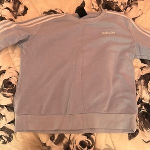 Light Blue Adidas Pullover Sweatshirt Size Medium
